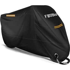 Favoto Motorbike Cover Waterproof Motorcycle Cover Outdoor Oxford Fabric XXL