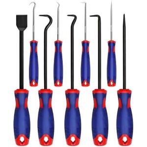 WORKPRO 9Pcs Precision Pick & Hook Set with Scraper, Automotive & Electronic
