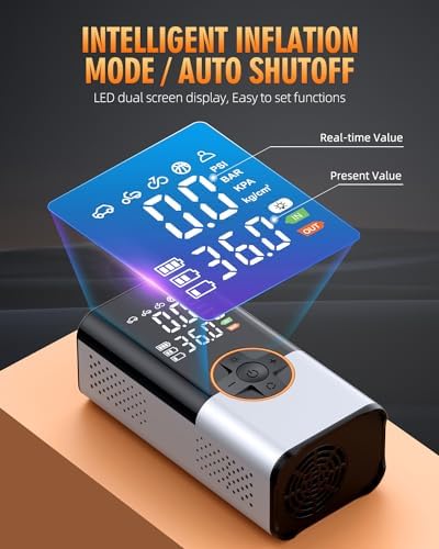 Tire Inflator Portable Air Compressor, 20000mAh & 150PSI Portable Air Pump - Image 5