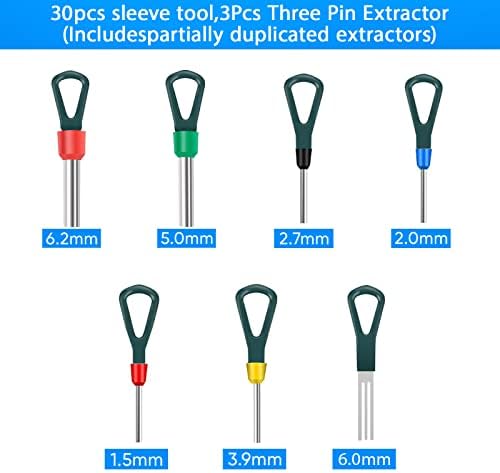 Terminal Removal Tool Kit 172 Pcs Depinning Tool Electrical Connector Pin - Image 4