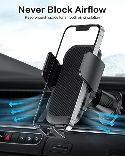 OMOTON Car Phone Holder, Air Vent 360°Rotation Universal Car Phone Mount Cradle - Image 6