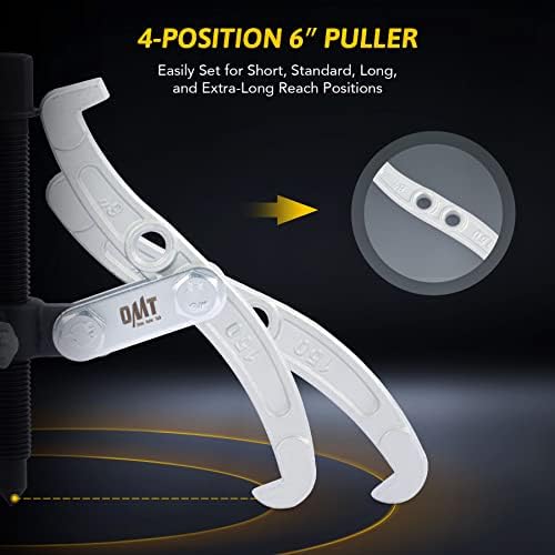 Orion Motor Tech Gear Puller Set, 3" 4" 6" 3 Jaw Puller Kit for Pulley Gear - Image 5