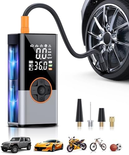 Tire Inflator Portable Air Compressor, 20000mAh & 150PSI Portable Air Pump