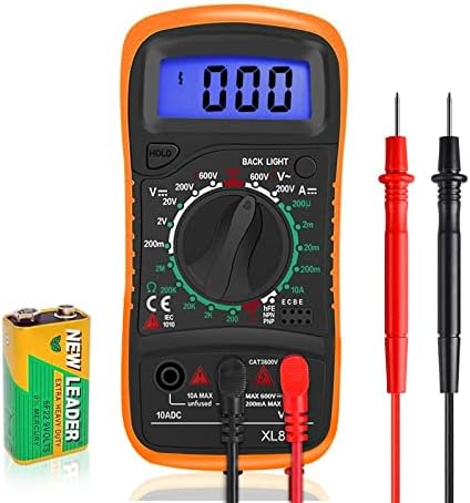 Digital Multimeter Voltmeter Battery Voltage Multi Tester AC DC Volt OHM Amp