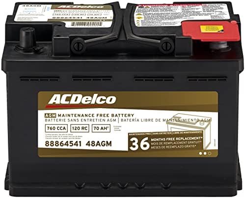 ACDelco silver, calcium Gold 48AGM 36 Month Warranty AGM BCI Group 48 Battery