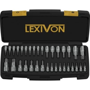 LEXIVON Master TORX Bit Socket Set, Premium S2 Alloy Steel | Complete 34-Piece