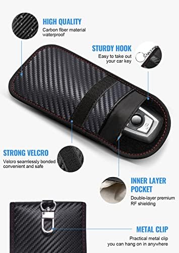 Faraday Pouch for Car Keys, Faraday Bag, Car RFID Signal Blocking Holder - Image 5