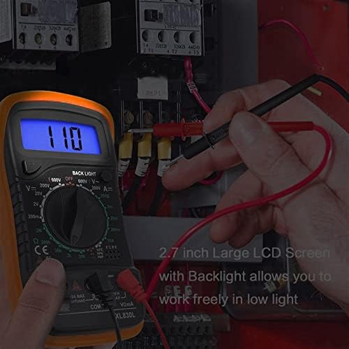 Digital Multimeter Voltmeter Battery Voltage Multi Tester AC DC Volt OHM Amp - Image 2
