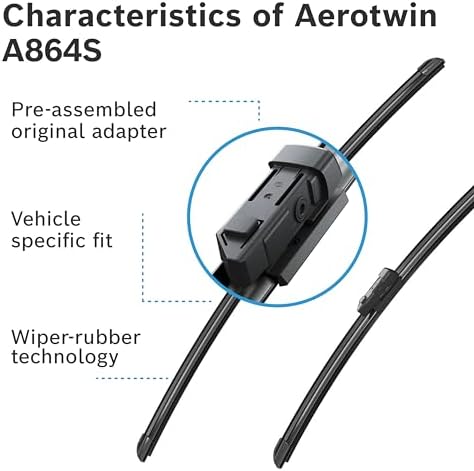 Bosch Aerotwin A864S wiper blade, length 650 mm/450 mm - set of windshield wiper - Image 4