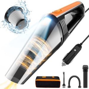 FRESMOL Car Vacuum, Portable Car Vacuum Cleaner High Power 8000Pa