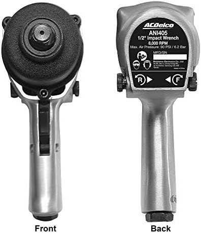 ACDelco ANI405A Heavy Duty Twin Hammer ½” 500 ft-lbs. 5-Speed Pneumatic Impact - Image 3