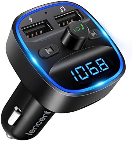 LENCENT FM Transmitter, Bluetooth FM Transmitter Wireless Radio Adapter Car Kit