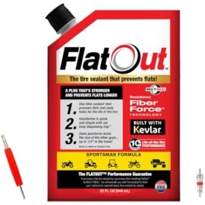 Flat Out Off Road Tire Sealant, Sportsman Formula with Valve Core Tool