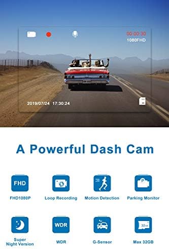 Dash Cam for Cars 1080P FHD Car Dash Camera CHORTAU 2023 New Version - Image 2