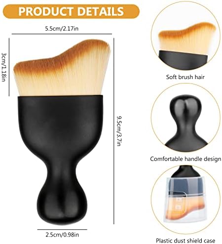 Rednow Car Interior Cleaning Tool Brush with Cover,Car Brush Car Detailing Brush - Image 3