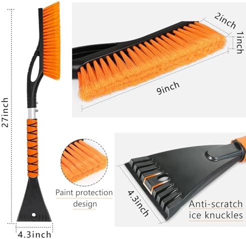 UMUACCAN Snow Brush, Detachable Ice Scraper for Car Windshield - Image 7