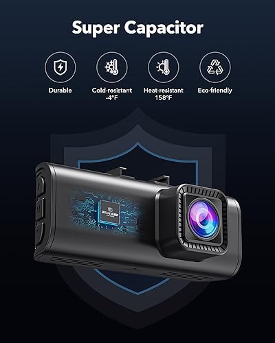 REDTIGER Dash Cam Front Rear, 4K/2.5K Full HD Dash Camera for Cars, Free 32GB - Image 9