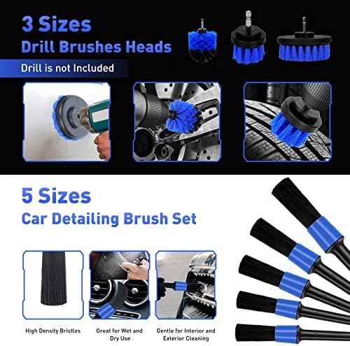 MUNSCVUS 22Pcs Car Interior Detailing Kit with High Power Handheld Vacuum - Image 5