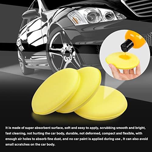 psler Foam Car Wax Applicator Pad Foam Applicator Pads Detailing Round 4 inch - Image 4