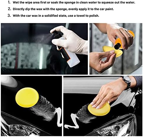 psler Foam Car Wax Applicator Pad Foam Applicator Pads Detailing Round 4 inch - Image 5