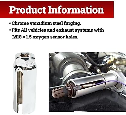 Zlirfy 5PCS Oxygen Sensor Removers,Automotive Oxygen Sensor Socket Wrench - Image 3