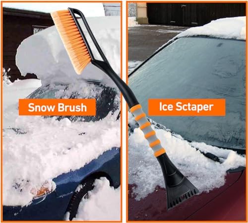 AstroAI 2 Pack 27" Snow Brush and Detachable Deluxe Ice Scraper with Ergonomic - Image 9