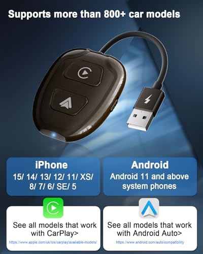 LXJADAP 2-in-1 Wireless CarPlay Adapter & Android Auto Wireless Car - Image 6