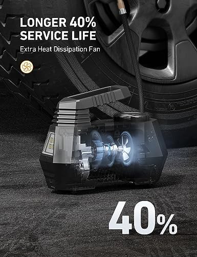 AstroAI Air Compressor Tire Inflator Portable Air Pump for Car Tires 12V DC Auto - Image 7