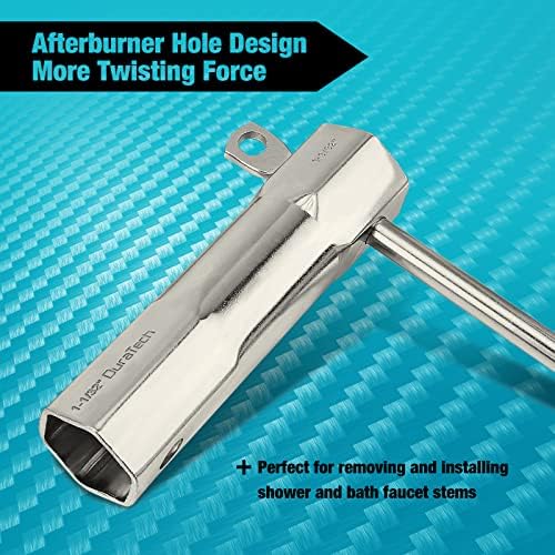 DURATECH Shower Valve Socket Wrench Set with Bar Handle for Removing Tub - Image 4