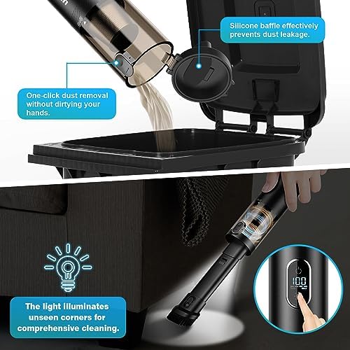 Handheld Vacuum Cordless, Upbooz Portable Car Vacuum, 14000PA - Image 5