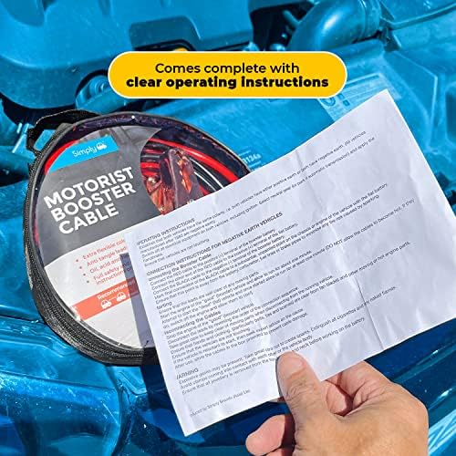 Simply SM200 Zip-bag Motorist Jump Leads Booster Cable 200AMP 2.5M Long - Image 5