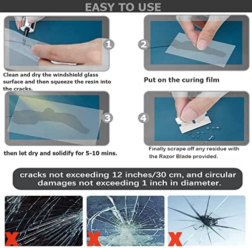 KMOOL Windshield Repair Kit, Cracks Gone Glass Kit Automotive Windscreen Tool - Image 5