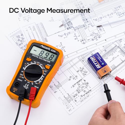 Digital Multimeter Voltage Tester, Assark 2000 Counts Multimeter Measure - Image 4