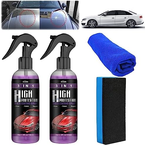 3 in 1 High Protection Quick Coating Spray, Car Scratch Nano Repair Spray