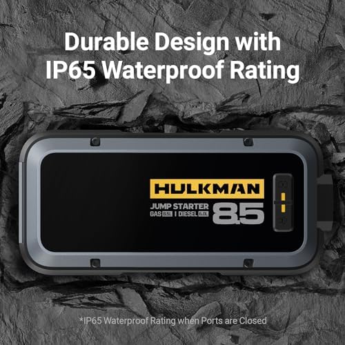 HULKMAN Alpha85 Smart JumpStarter 2000 Amp 20000mAh Car Starter for up to 8.5L - Image 6