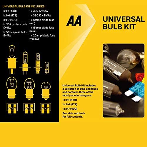 AA Compact Universal Car Bulb/Fuse Kit AA0552 - Includes Popular Halogen Bulbs - Image 3