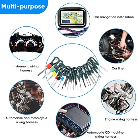 Terminal Removal Tool Kit 172 Pcs Depinning Tool Electrical Connector Pin - Image 7