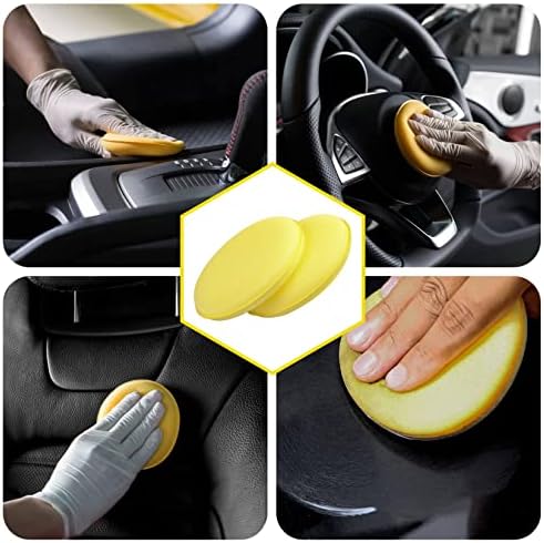 psler Foam Car Wax Applicator Pad Foam Applicator Pads Detailing Round 4 inch - Image 6
