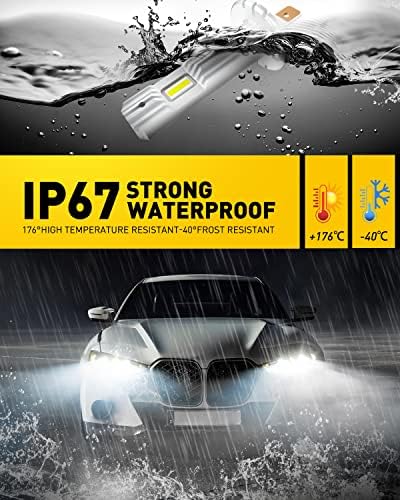 AUXITO 2023 Upgraded H1 LED Headlight Bulb, 6500K White - Image 8