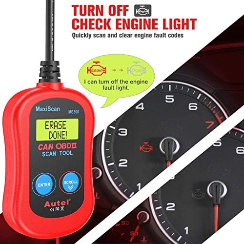 Autel MS300 OBD2 Scanner Code Reader, Turn Off Check Engine Light, Read & Erase - Image 4