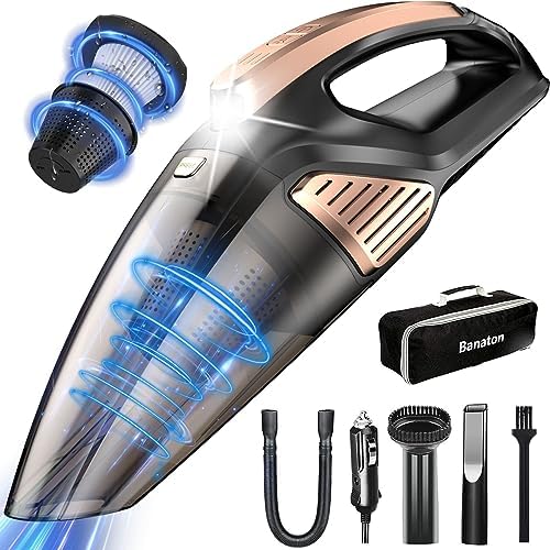 Banaton Car Vacuum Cleaner 7000PA 106W 12V Car Vacuum with LED Light Low Noise
