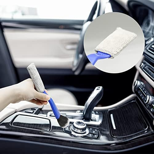 2 Pcs Double Head Brush for Car Cleaning, Portable Car Interior Detailing Brush - Image 3