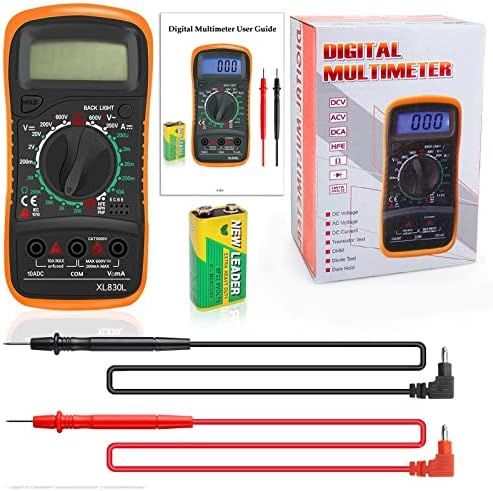 Digital Multimeter Voltmeter Battery Voltage Multi Tester AC DC Volt OHM Amp - Image 9