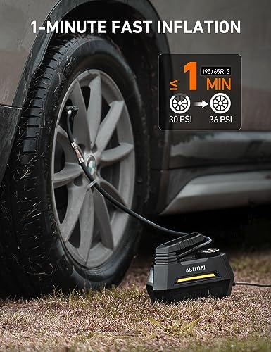 AstroAI Air Compressor Tire Inflator Portable Air Pump for Car Tires 12V DC Auto - Image 2