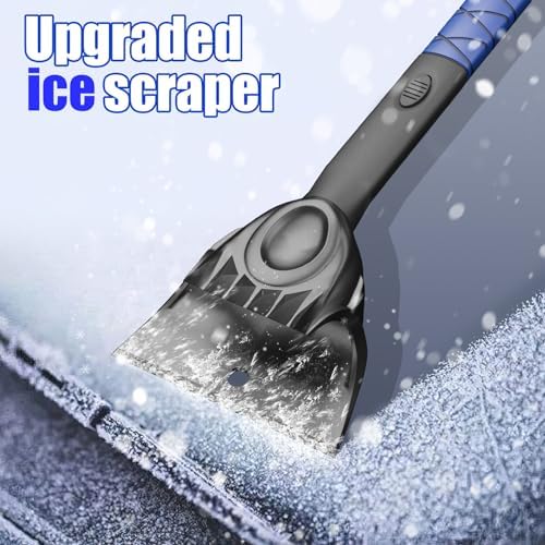 TESSONO 55.7" Ice Scraper, Extendable Snow Brush and Snow Broom with Ergonomic - Image 6