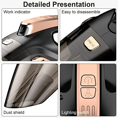 Banaton Car Vacuum Cleaner 7000PA 106W 12V Car Vacuum with LED Light Low Noise - Image 3