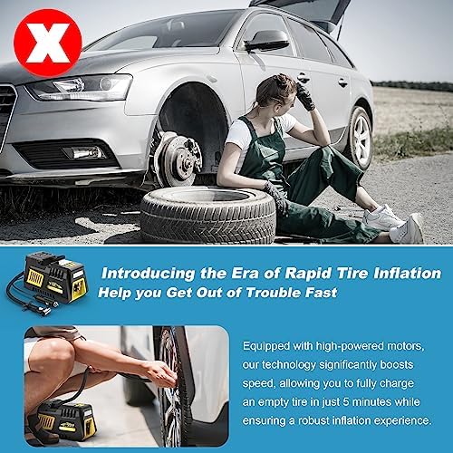 Portable Tire Inflator Digital Air Compressor 12V DC Tire Air Pump Car - Image 2