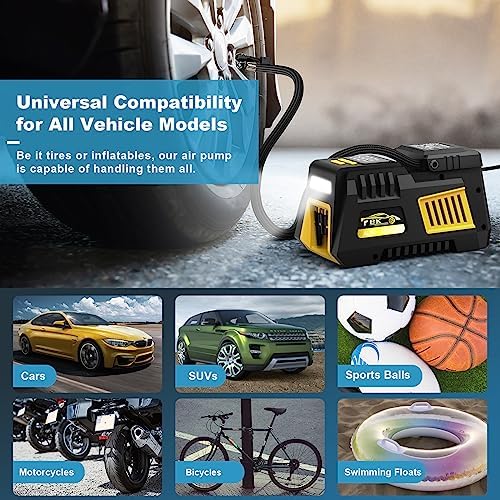 Portable Tire Inflator Digital Air Compressor 12V DC Tire Air Pump Car - Image 4
