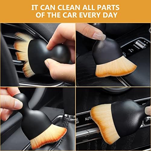 Rednow Car Interior Cleaning Tool Brush with Cover,Car Brush Car Detailing Brush - Image 4
