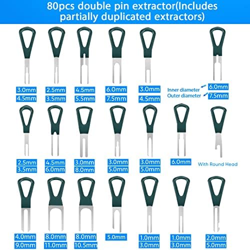 Terminal Removal Tool Kit 172 Pcs Depinning Tool Electrical Connector Pin - Image 3